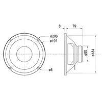 8 speaker chassis visaton w 200 50 w 4 