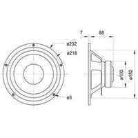 8 speaker chassis visaton w 200 s 75 w 8 