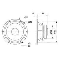 8 speaker chassis visaton al 200 120 w 8 