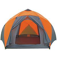8 persons tent double fold tent two rooms camping tent 2000 3000 mm fi ...