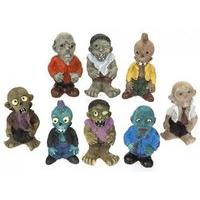 8 X Mini Polyresin Zombies 8 Ass...