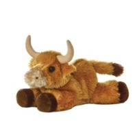 8 brown mini flopsie toro bull soft toy