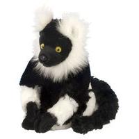 8 black white lemur soft toy