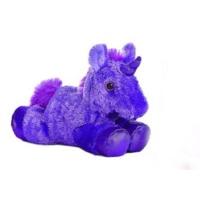 8 purple mini flopsie unicorn soft toy