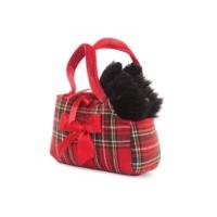 8 fancy pal scottie in a tartan bag