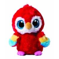 8 red yoohoo friends lora scarlet macaw soft toy