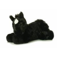 8 black mini flopsie beau horse soft toy