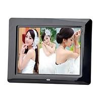 8-inch Digital Photo Frame with Remote Control Music Video (White and Black)
