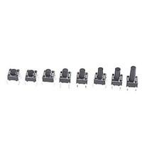 8 kinds 4-Pin 6 x 6 Tact Switch for DIY Project (80 PCS)