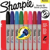 8 Sharpie Brush Tip Markers 261711