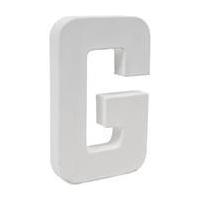 8 Inch Primed Mache Letter G