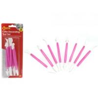 8 Piece Double Ended 16 Function Cake Decorating Tool Set