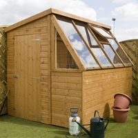 8 x 6 waltons premier groundsman potting shed wooden greenhouse