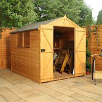 8 x 6 Waltons Tradesman Tongue and Groove Double Door Apex Wooden Shed
