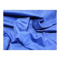 8 Wale Cotton Corduroy Dress Fabric Royal Blue