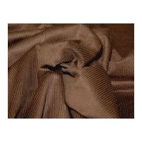 8 Wale Cotton Corduroy Dress Fabric Brown