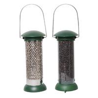 8 Inch Click Top Sunflower & Niger Feeder Twin Pack