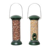 8 inch click top peanut seed feeder twin pack