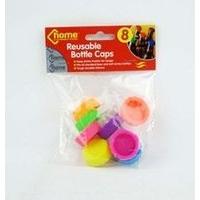 8 Silicone Reusable Bottle Caps Cover Sealer