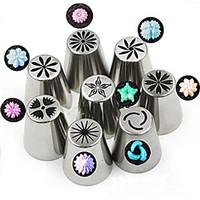 8 Pcs Lot Russian Tulips Cake Decoration Tools Set Stainless Steel Pipping Nozzles