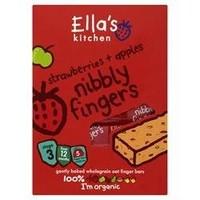 8 Pack of Ellas Kitchen Nibbly Fingers - Strawb & Appl 125 g