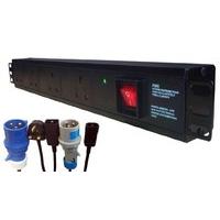 8 way 19 rack uk pdu to 13a plug vertical