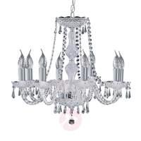 8-bulb Hale crystal chandelier