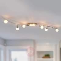 8-bulb LED ceiling light Evaletta, G9 lamps