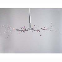 8 light purple clear ceiling lamp crystal