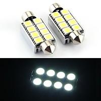 8 smd led canbus 214 569 interior bulb light 43mm 2 pcs