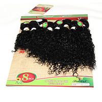 8-14inch 8 pcs /lot Brazilian deep curly Virgin Hair Brazilian Virgin Hair kinky curly Hair Weave Bundles cheap human hair