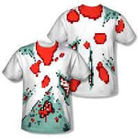 8 Bit Zombie Costume Tee (Front/Back Print)