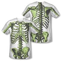 8-Bit Skeleton Costume Tee (Front/Back Print)