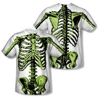 8-Bit Skeleton Costume Tee (Front/Back Print)