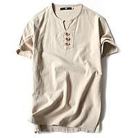 8 colors m 5xl mens plus size cotton linen casual sports vintage summe ...