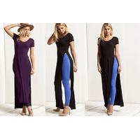 £8 instead of £40.42 for a high split t-shirt maxi dress - 12 colours! from Be Jealous - save 80%