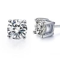 8 Colors Crystal Zircon Earrings Stud Earrings For Women 925 Sterling Silver Earrings Fashion Jewelry Accessories