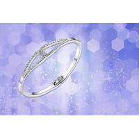 £8 instead of £49 for an an infinity sparkling bangle made with crystals from Swarovski® from Your Ideal Gift - save 84%