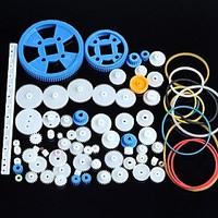 80 Kinds of Plastic Gear Motor Gear Gearbox Package Robot Accessories Kit