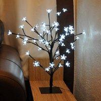 80cm White Blossom Bonsai Tree Light 96 LED (Mains) by Kingfisher