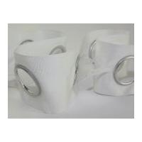 80mm Eyelet Curtain Tape White