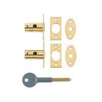 8001 Security Bolts Brass Finish Pack of 2 Visi