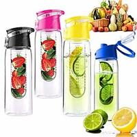 800ml Cycling Sport Fruit Infusing Infuser Water Lemon Cup Juice Bicycle Health Eco-Friendly(Random color)