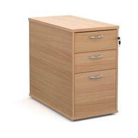 800MM DEEP DESK HIGH PEDESTAL IN BEECH 2 SHALLOW AND 1 FILING DRAWER ACCEPTS BOTH A4 & FOOLSCAP FIL