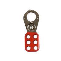 802 Lock Out Hasp 38mm Red with Safety Clamp