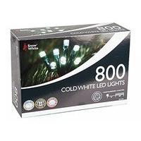 800 Cold White LED Multi Function Christmas Lights