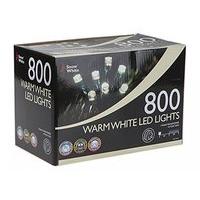 800 Warm White LED Multi Function Christmas Lights