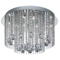 8088-8CC Beatrix Chrome and Crystal Halogen 8 Light Ceiling Light