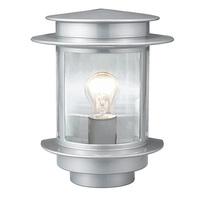 80761 Exit 1 Classic Steel Wall Lamp With Silver Finish