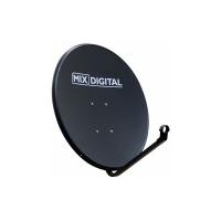 80cm Mix Digital Solid Hi-Gain Satellite Dish & Pole Mount Fittings